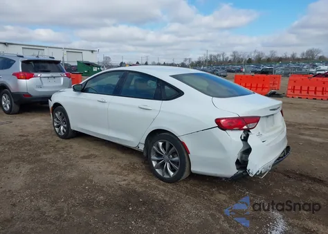 2015 Chrysler 200 S z USA, uszkodzony, nr VIN 1C3CCCBB6FN729513